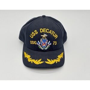 USS DECATUR DDG 73 The Corps US Navy Baseball Trucker Cap Hat Adjustable Blue